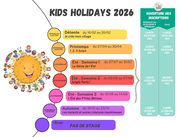 Dates stages 2026
